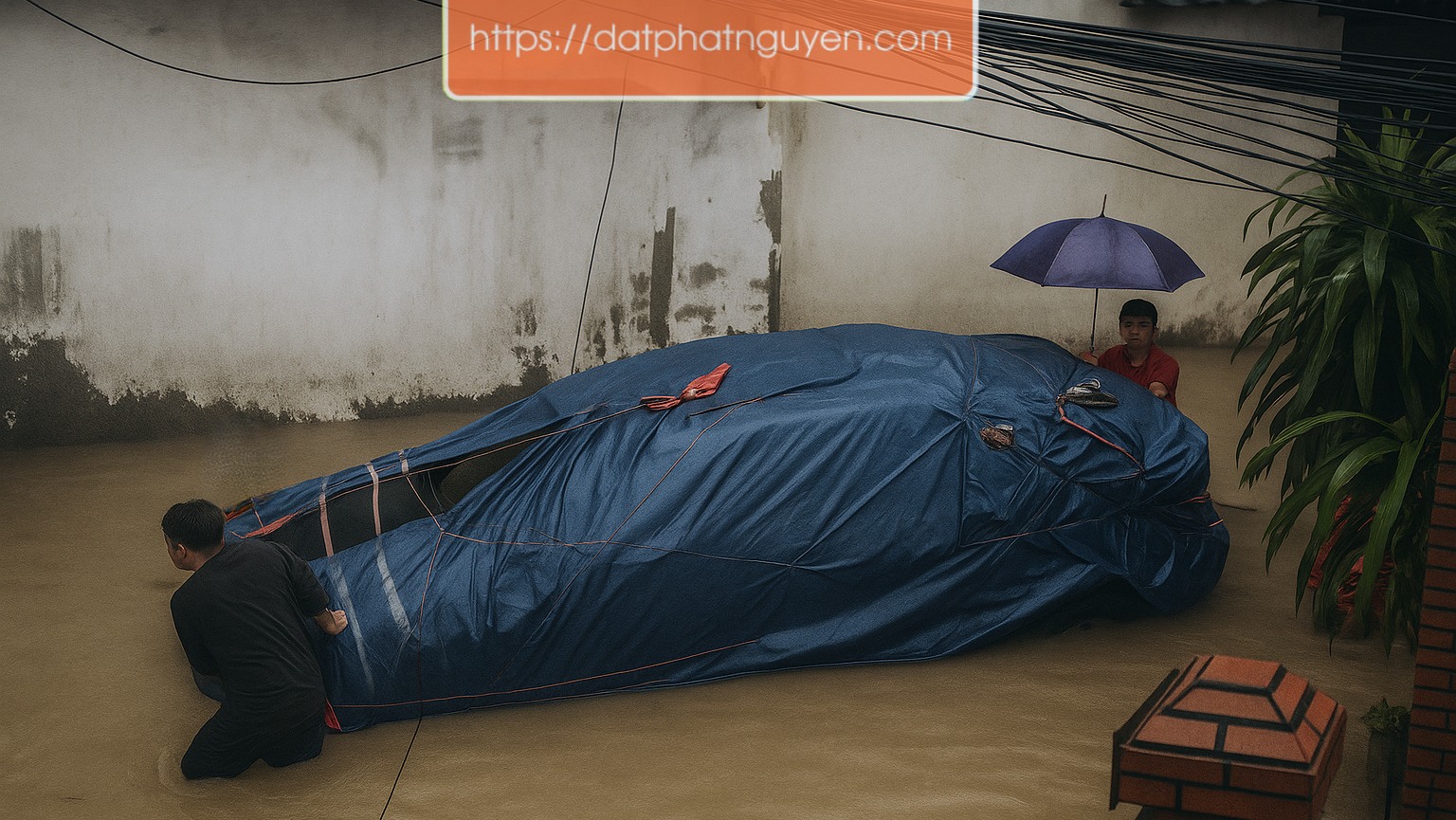 Bạt chống ngập xe ô tô