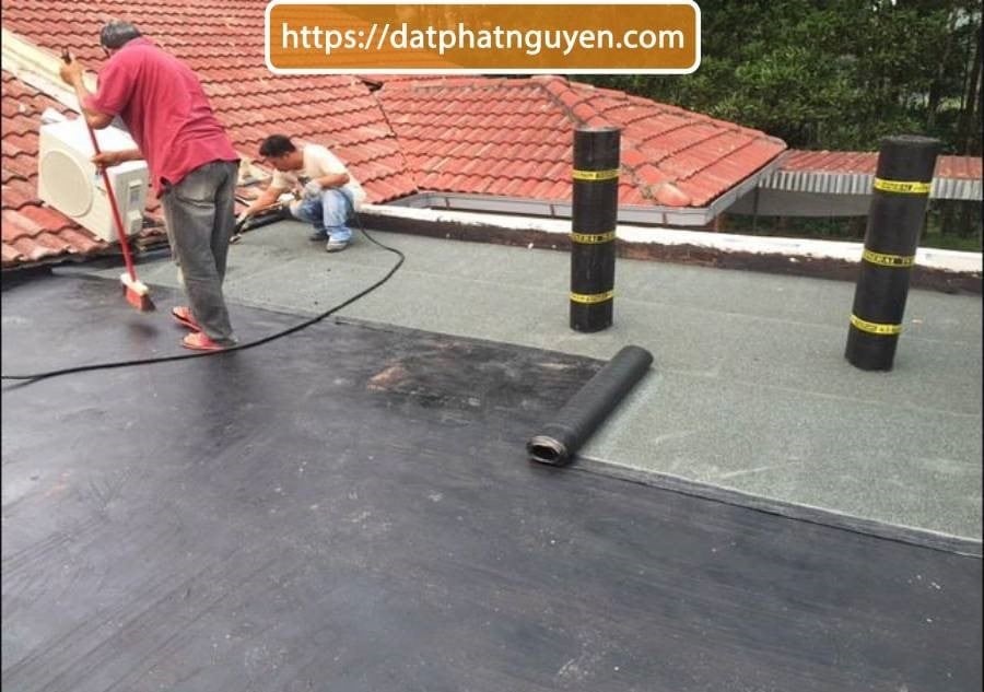 Chống thấm sân thượng bằng bạt HDPE